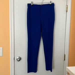New Royal Blue Ankle Lenght Suit Pants Size 4 by Calvin Klein